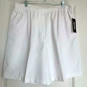 Vintage Alia White Size 18 Women's Elastic Band Shorts